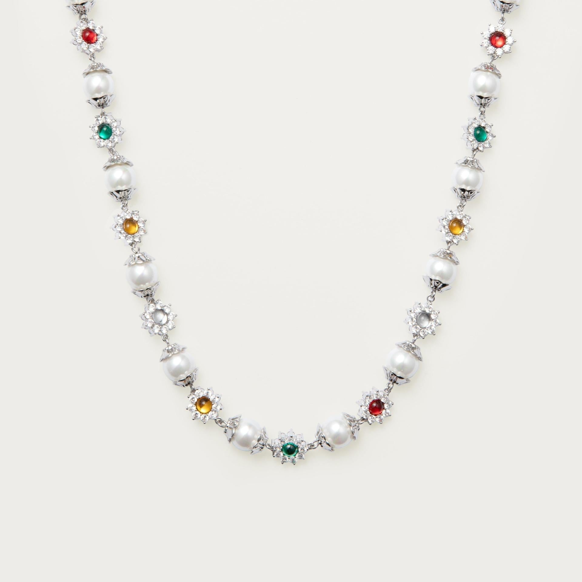 Pearl & Gemstone Necklace