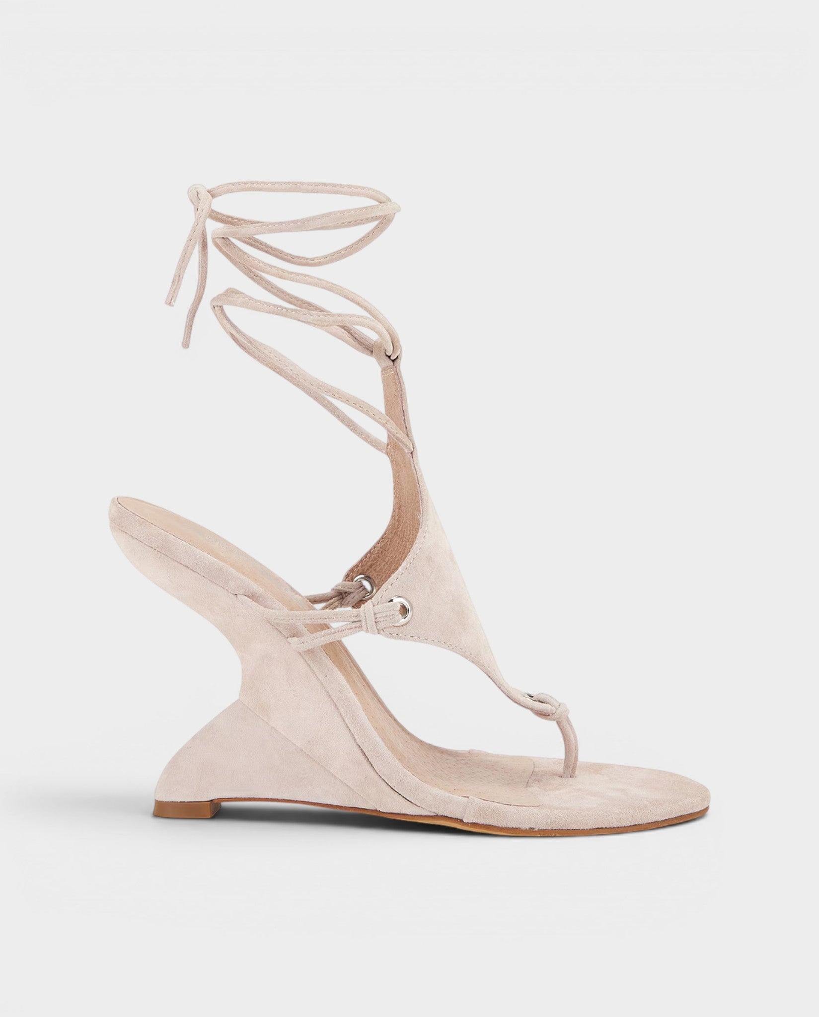 FELICE Lace-Up High-Heeled Wedge Sandals