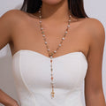 Butterfly Gemstone Gold Necklace