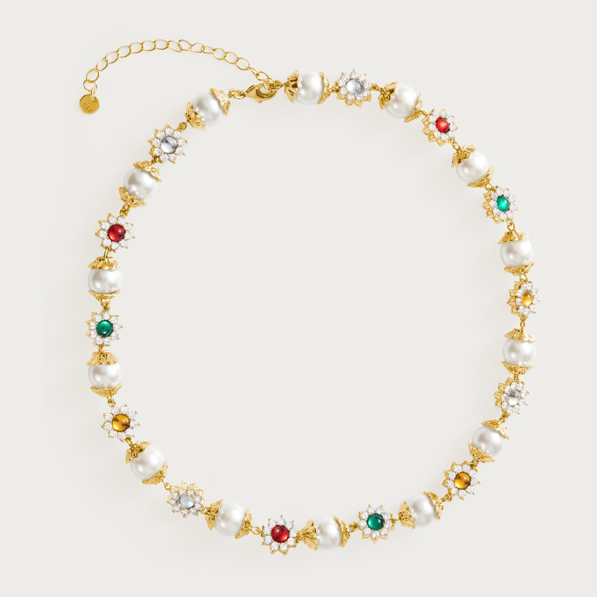 Pearl & Gemstone Necklace