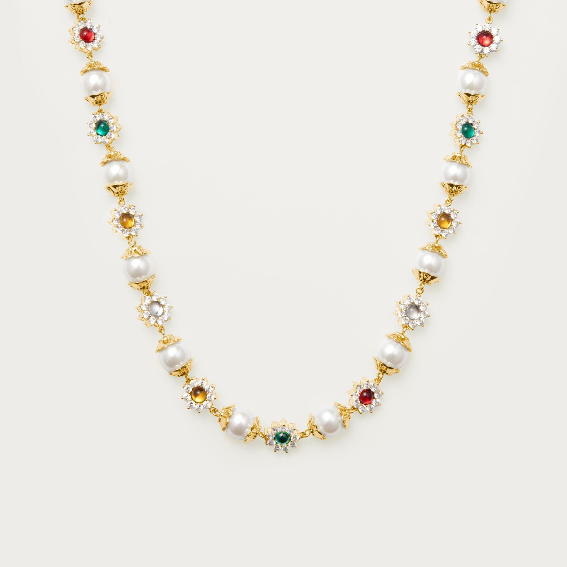 Pearl & Gemstone Necklace