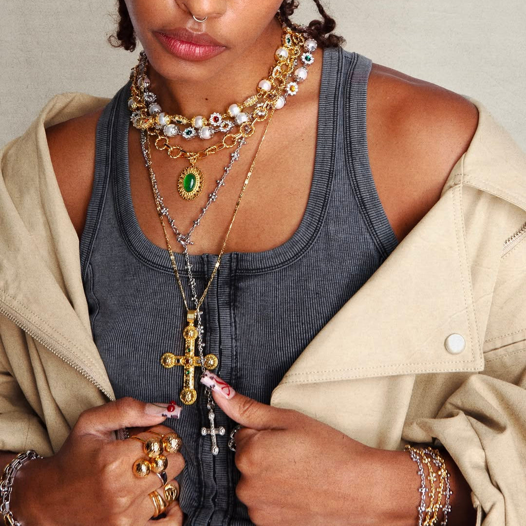 Pearl & Gemstone Necklace