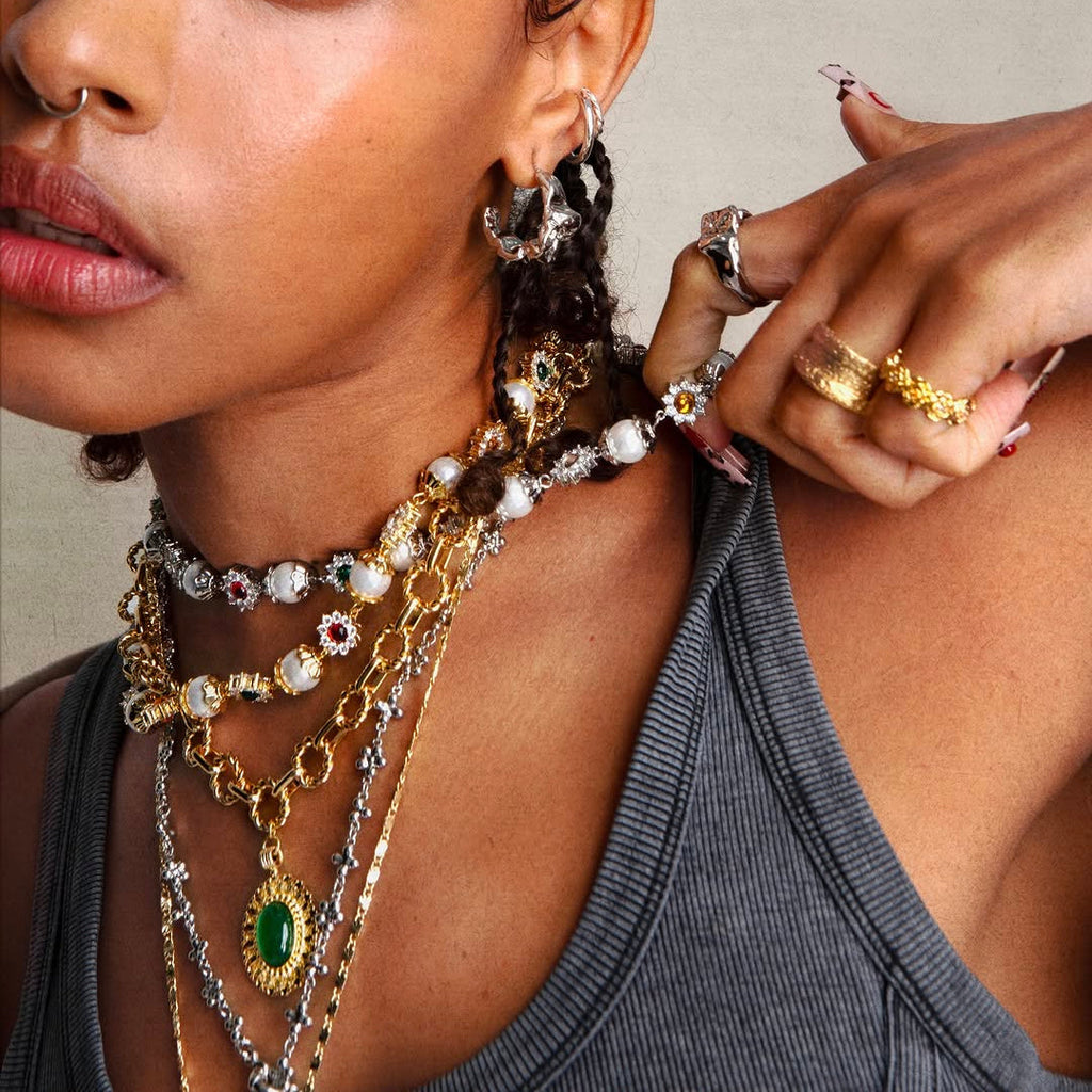 Pearl & Gemstone Necklace