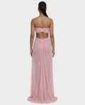 ALUMA Crystal Chain Sheer Flow Maxi Dress