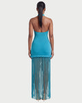 NIARA Braided Hem Bodycon Maxi Dress