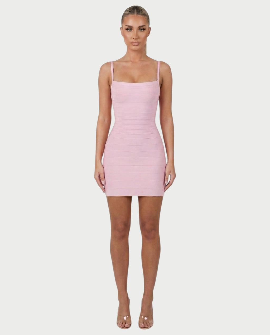 ZAYARA Spaghetti Strap Bandage Mini Dress