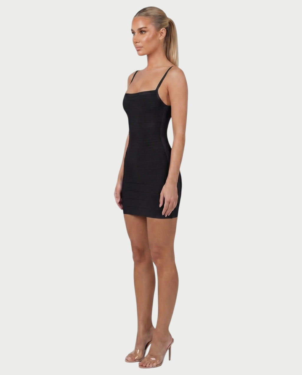 ZAYARA Spaghetti Strap Bandage Mini Dress