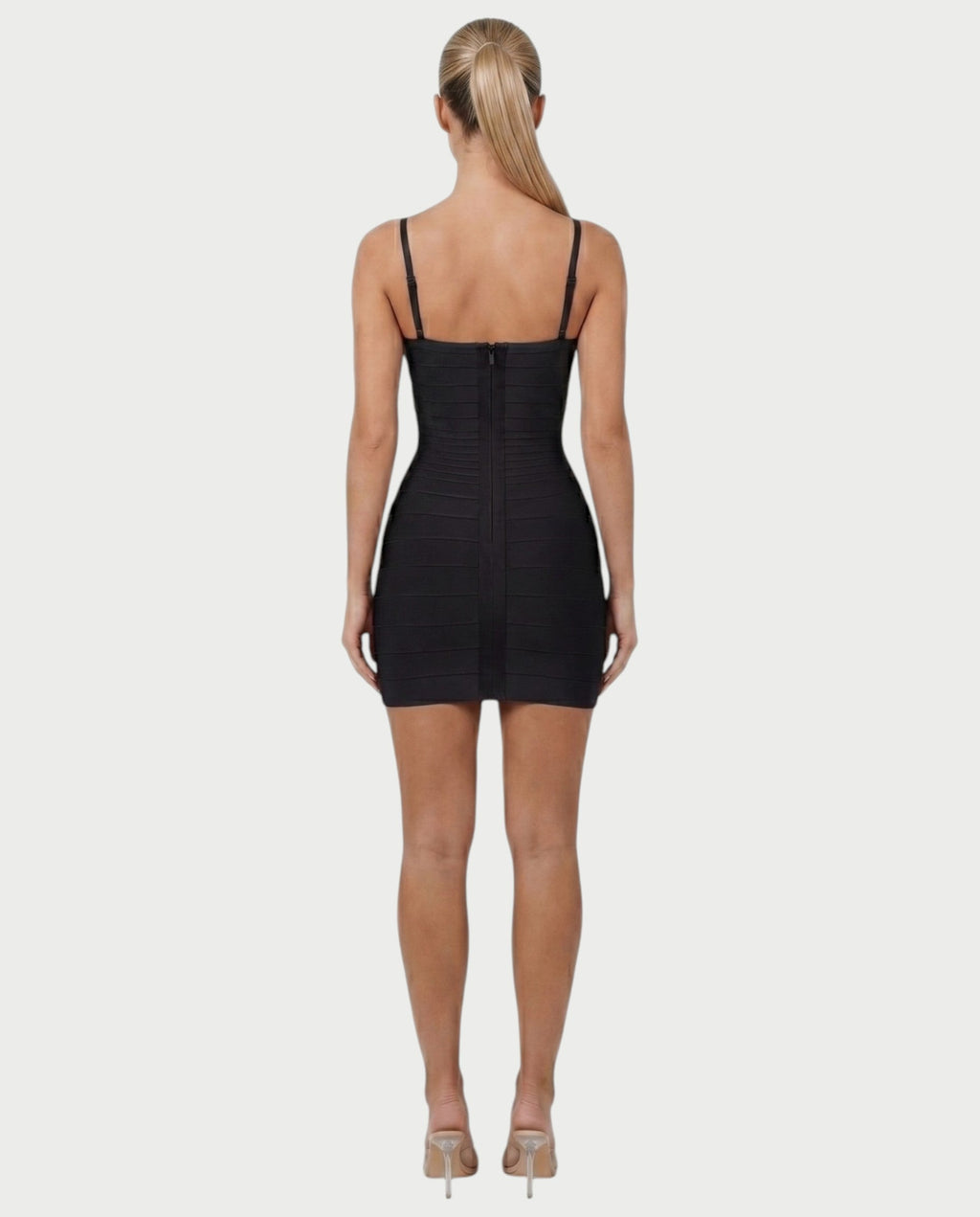 ZAYARA Spaghetti Strap Bandage Mini Dress