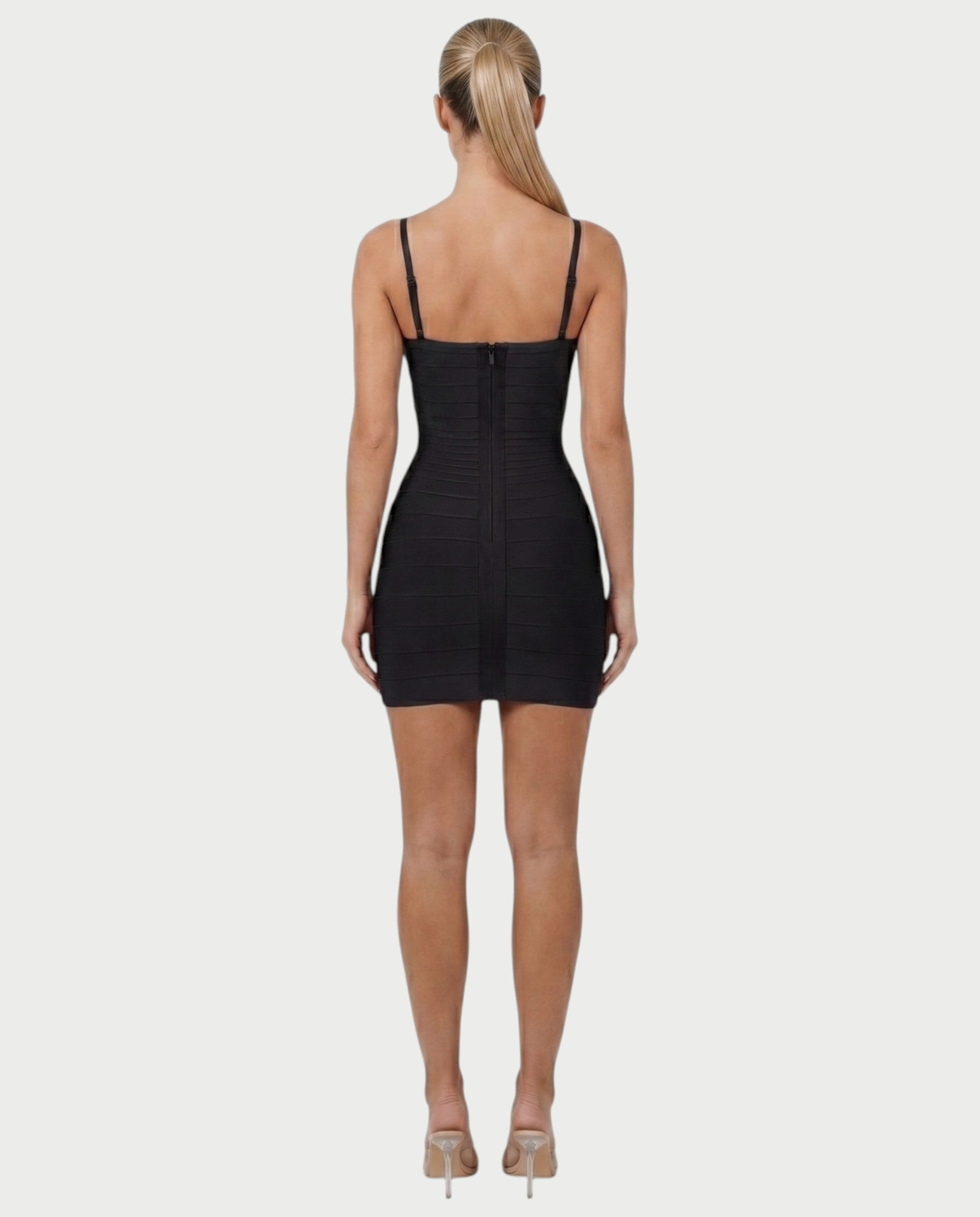 ZAYARA Spaghetti Strap Bandage Mini Dress