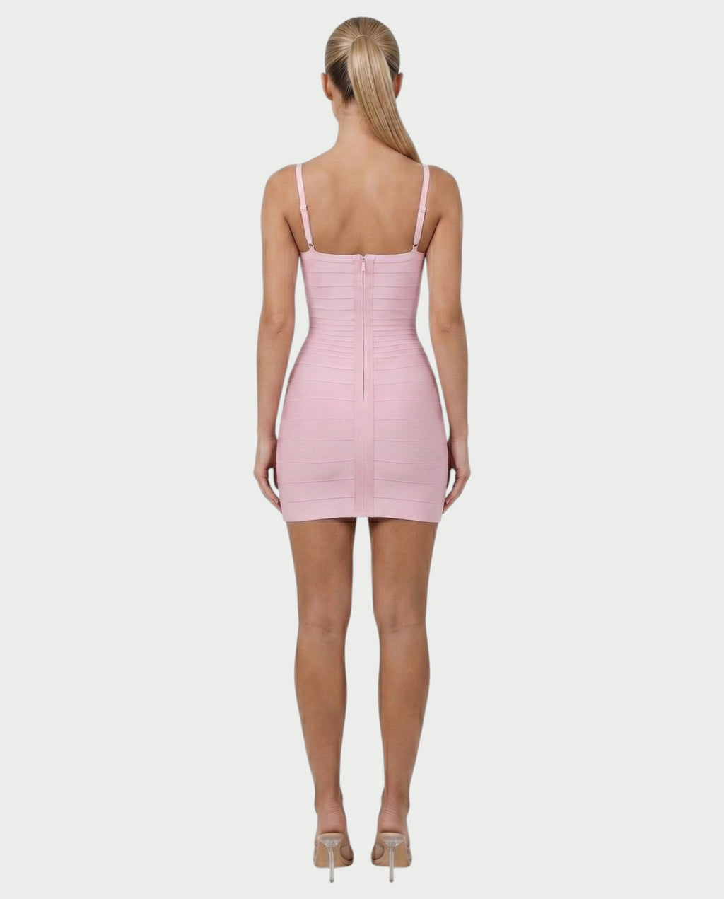 ZAYARA Spaghetti Strap Bandage Mini Dress