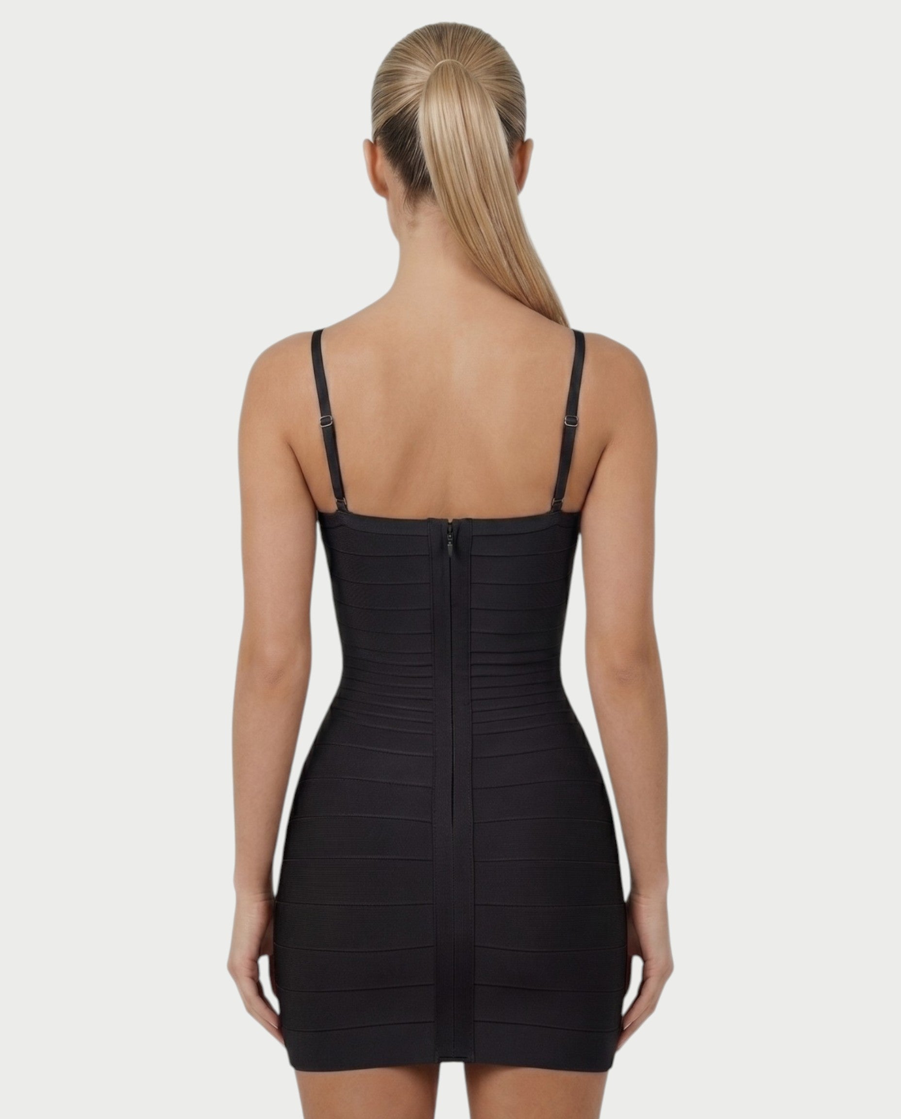 ZAYARA Spaghetti Strap Bandage Mini Dress