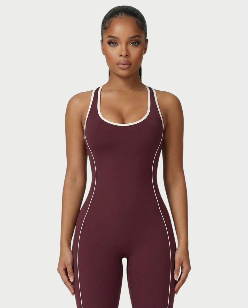 ZIRANA Open-Back Flared Jumpsuit