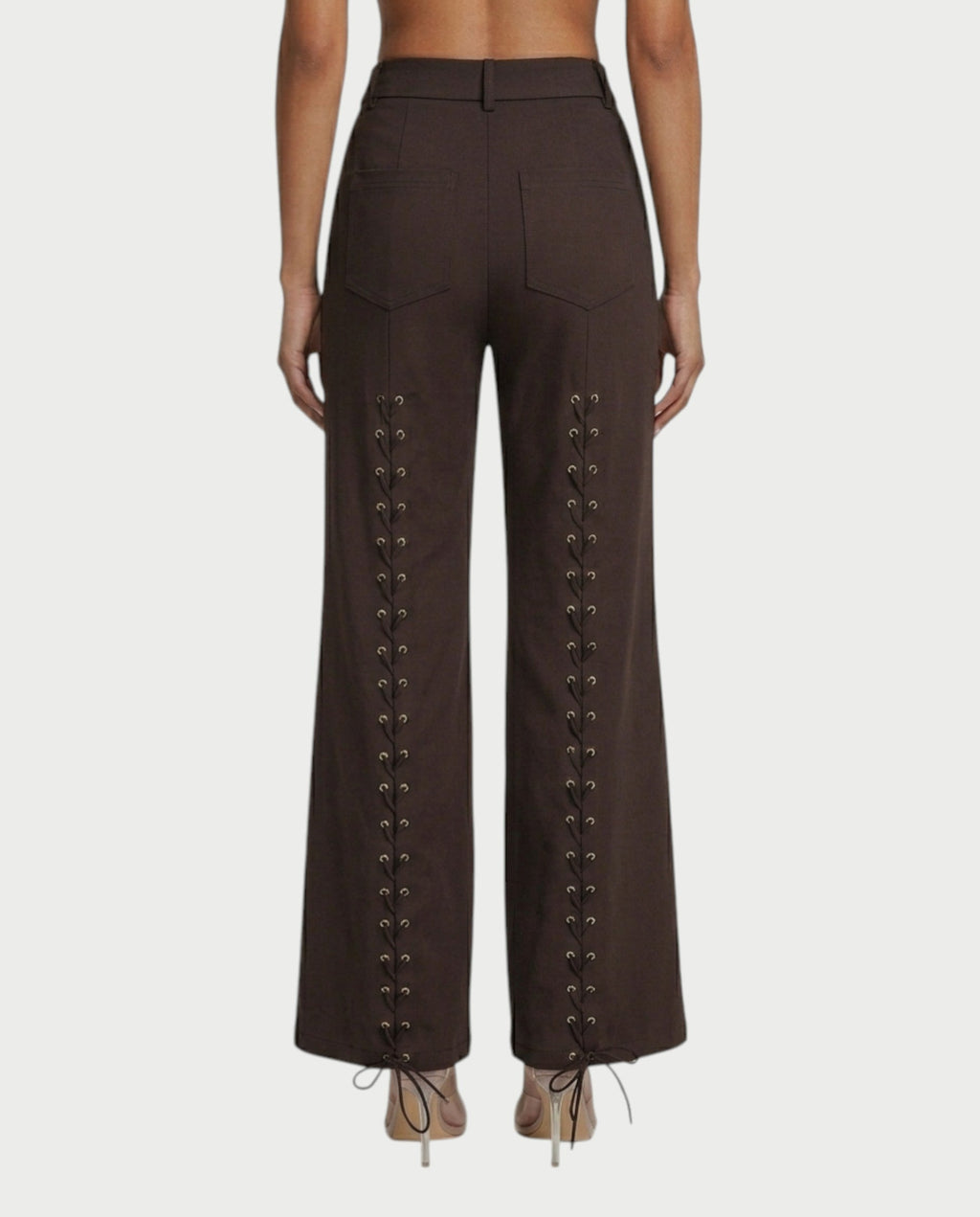 XAVIA Lace-Up Back Blazer & Trouser Set
