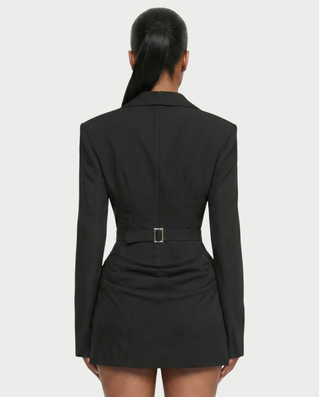 MIKAY Ruched Blazer Bodycon Mini Dress