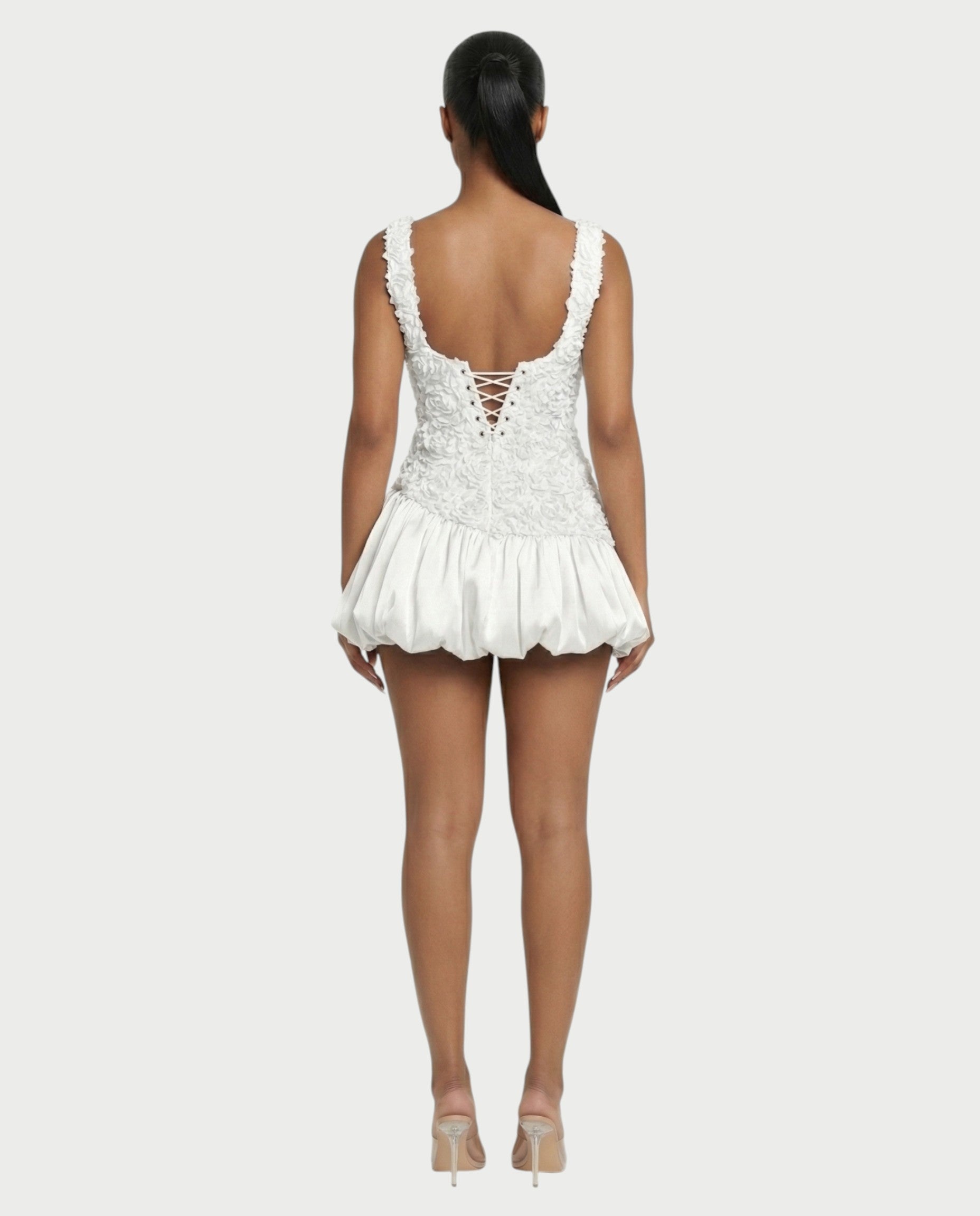ZARAE Floral Ruffled Mini Dress