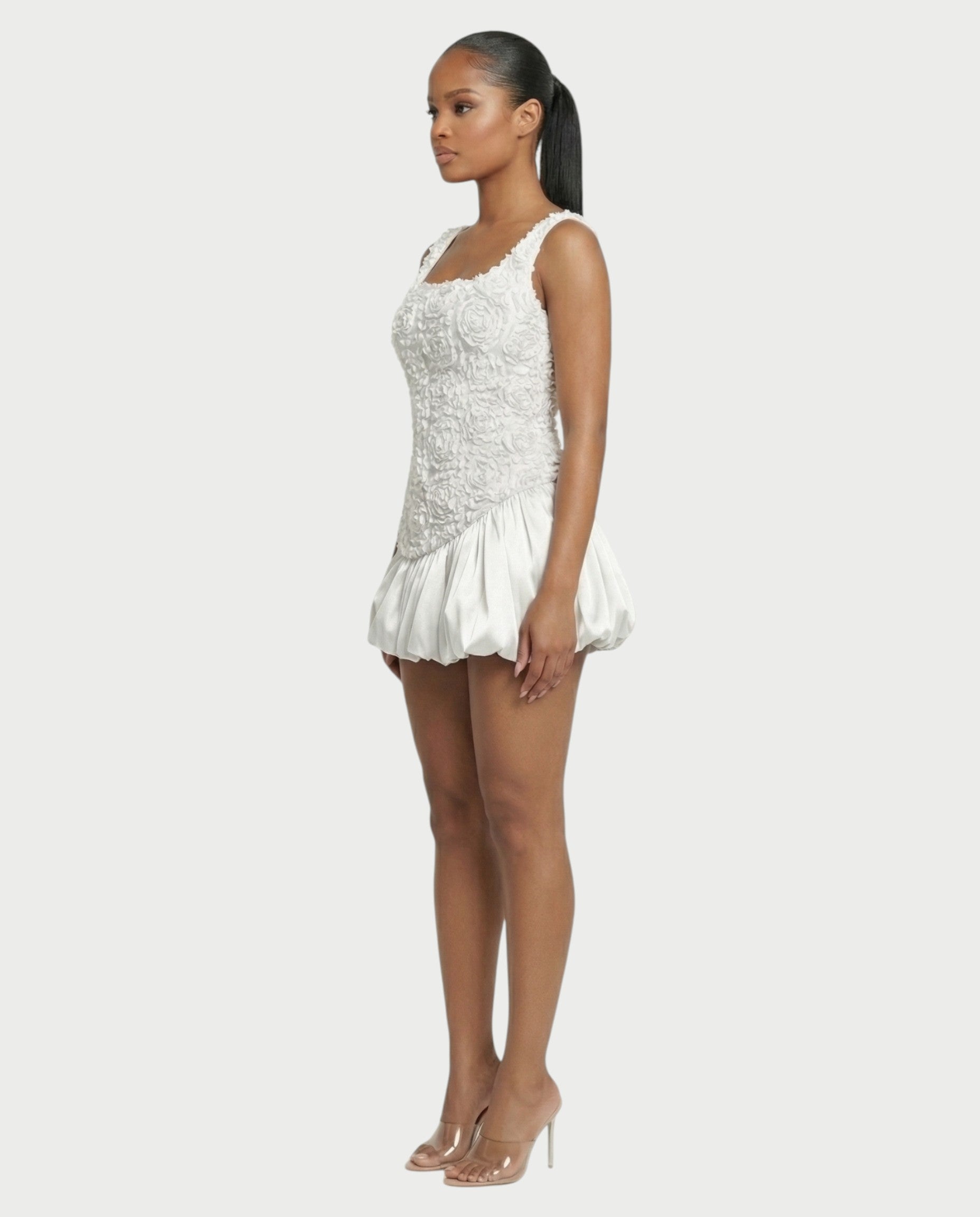 ZARAE Floral Ruffled Mini Dress