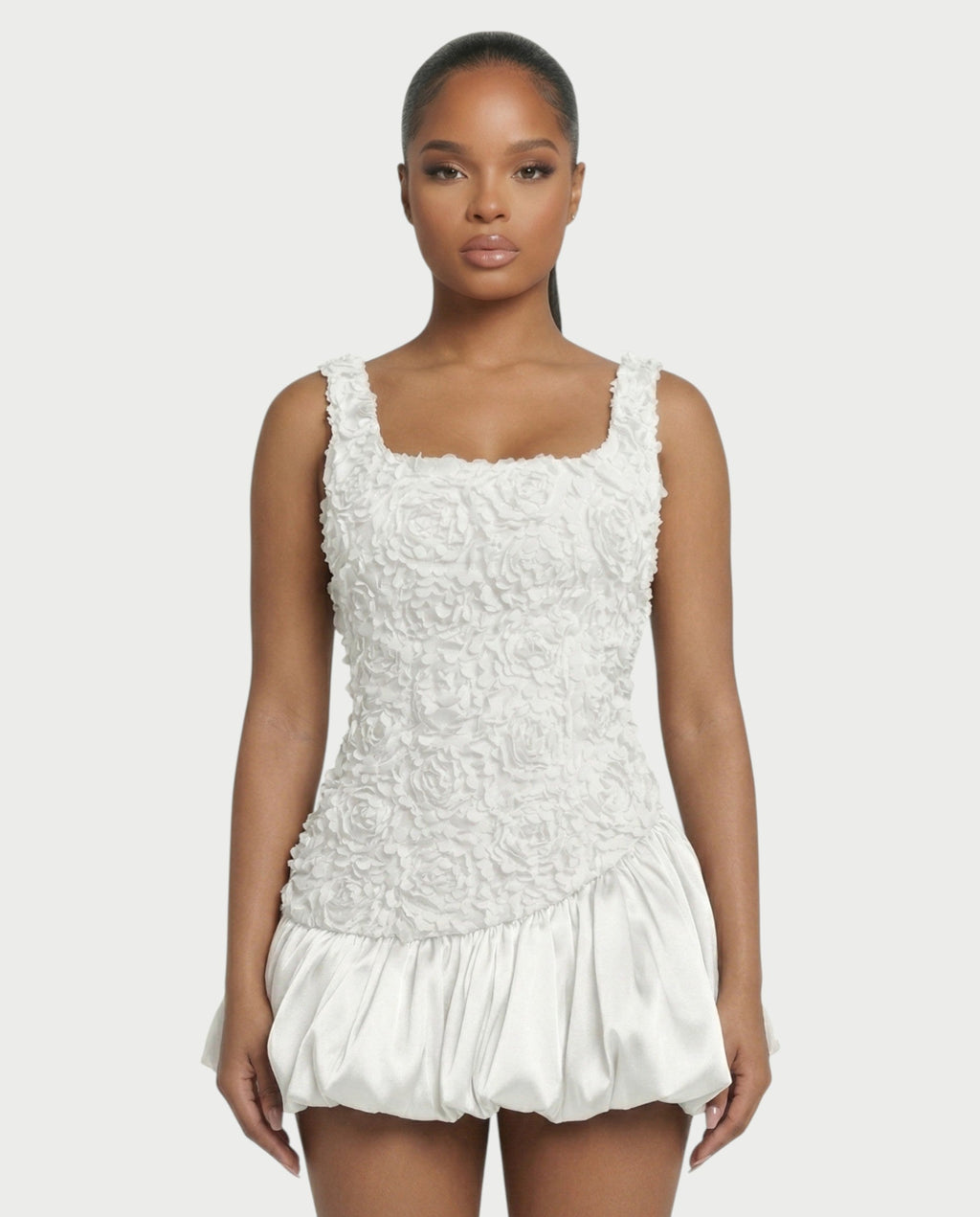 ZARAE Floral Ruffled Mini Dress