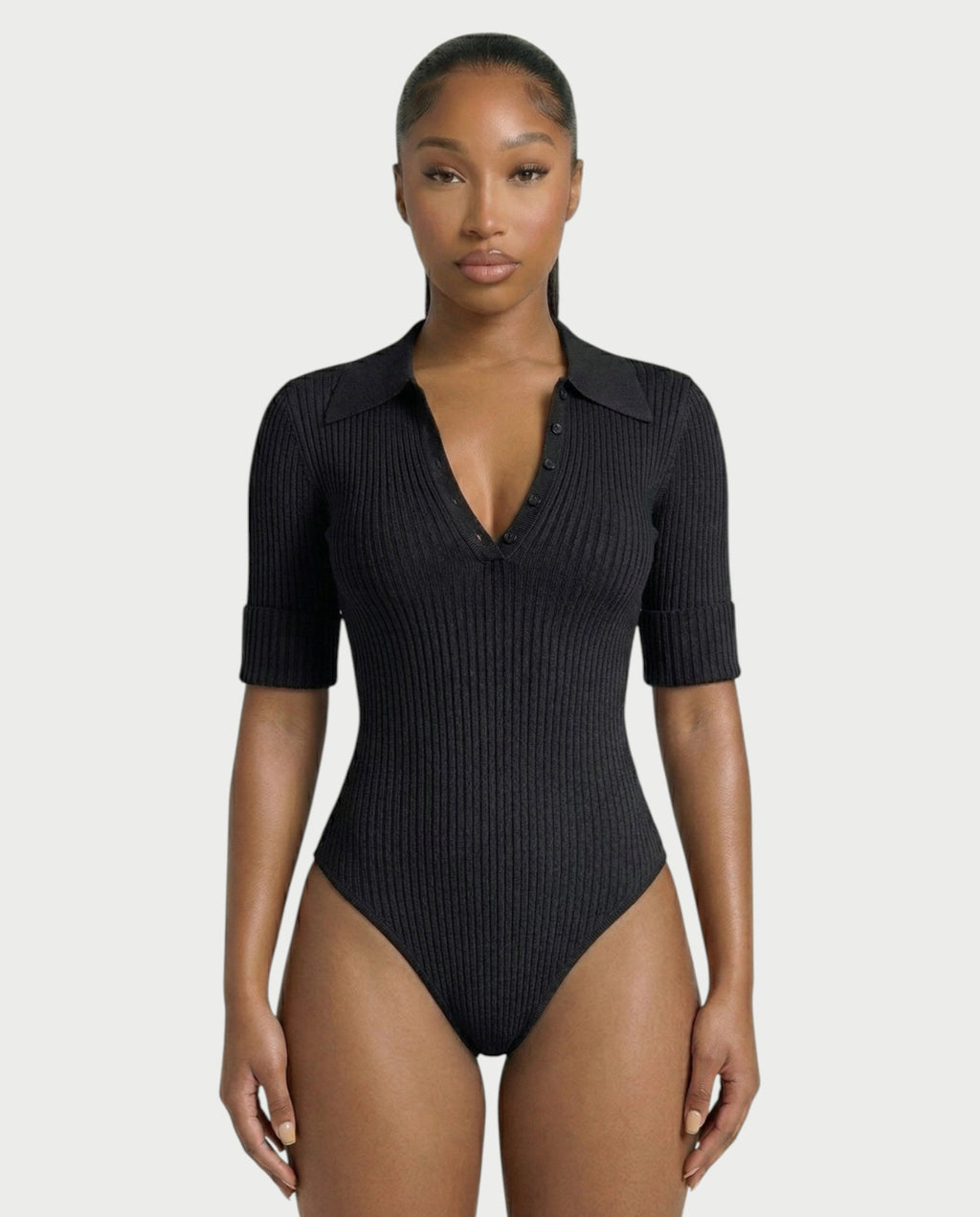 KIERA Ribbed Knit Bodysuit & Legging Set