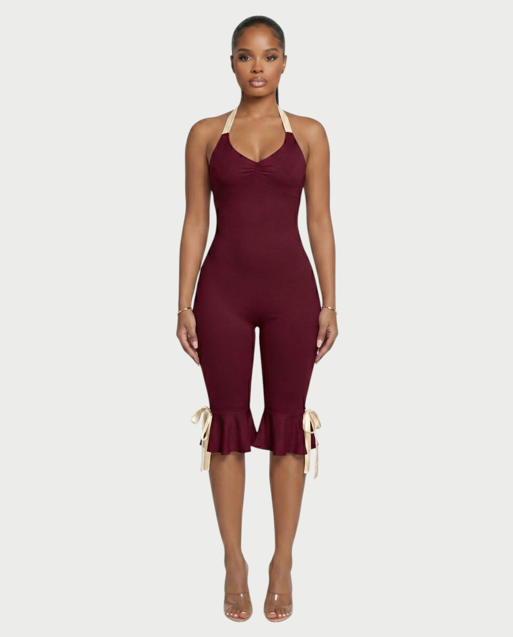FELLY Open-Back Capri Jumpsuit