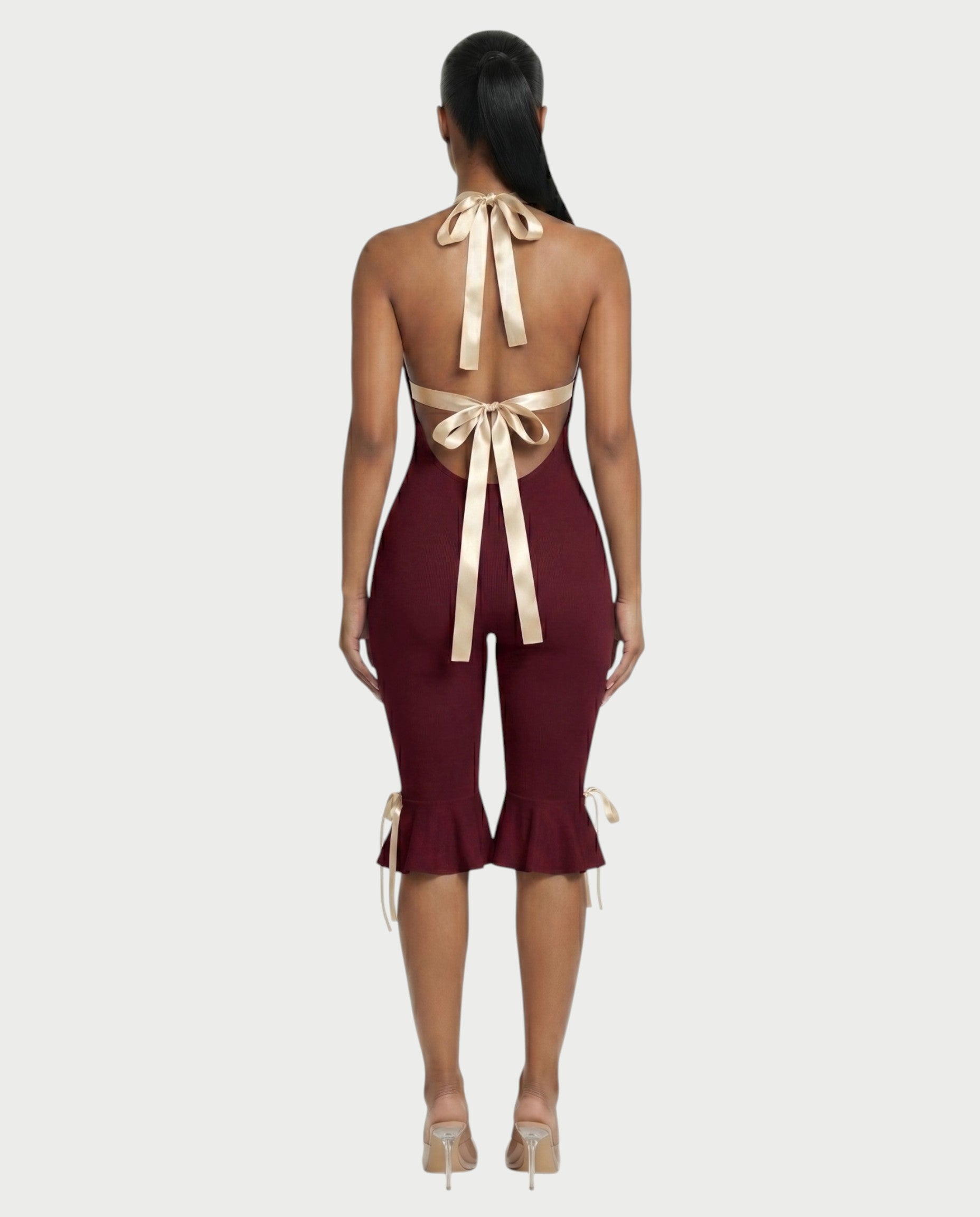 FELLY Open-Back Capri Jumpsuit