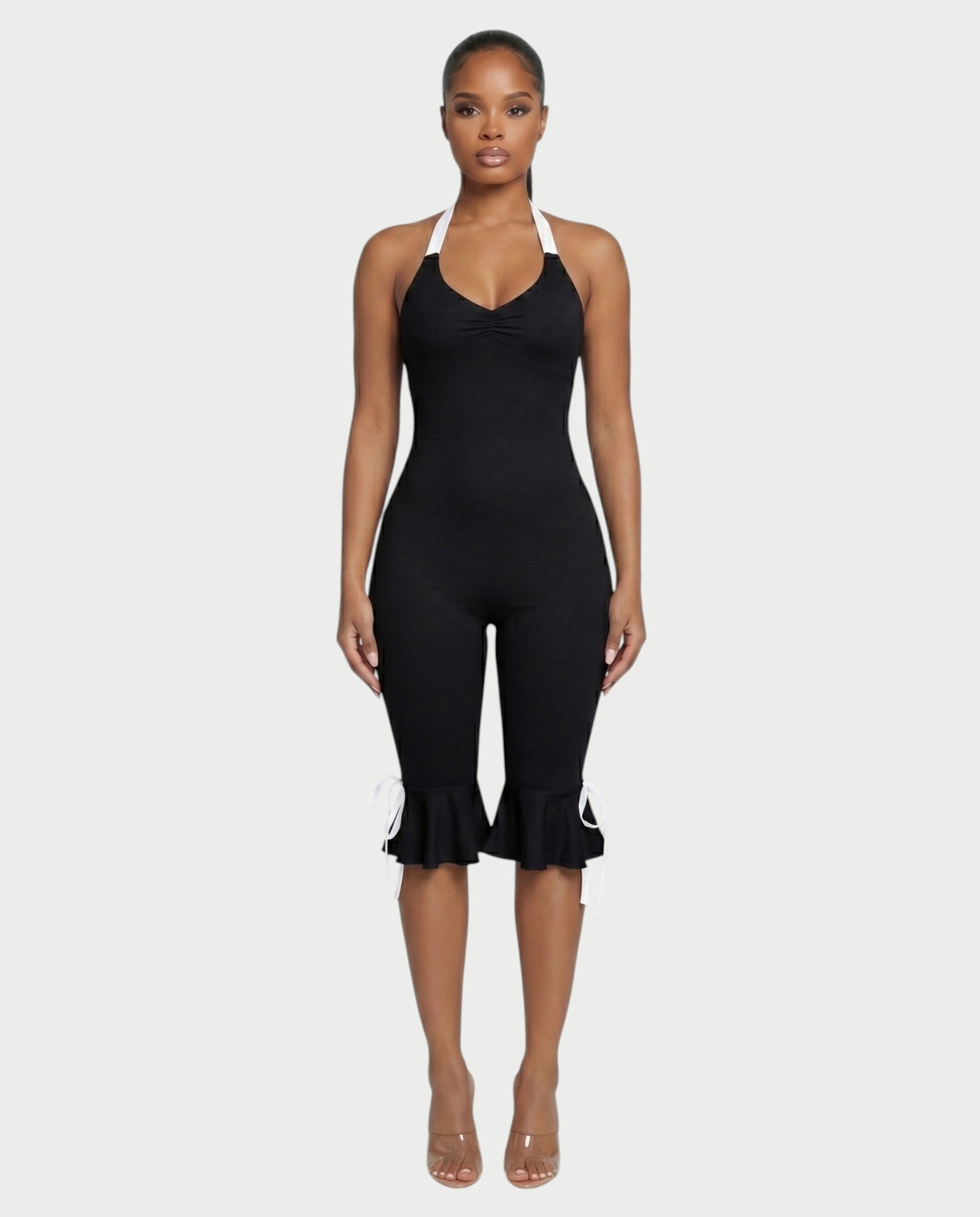 FELLY Open-Back Capri Jumpsuit