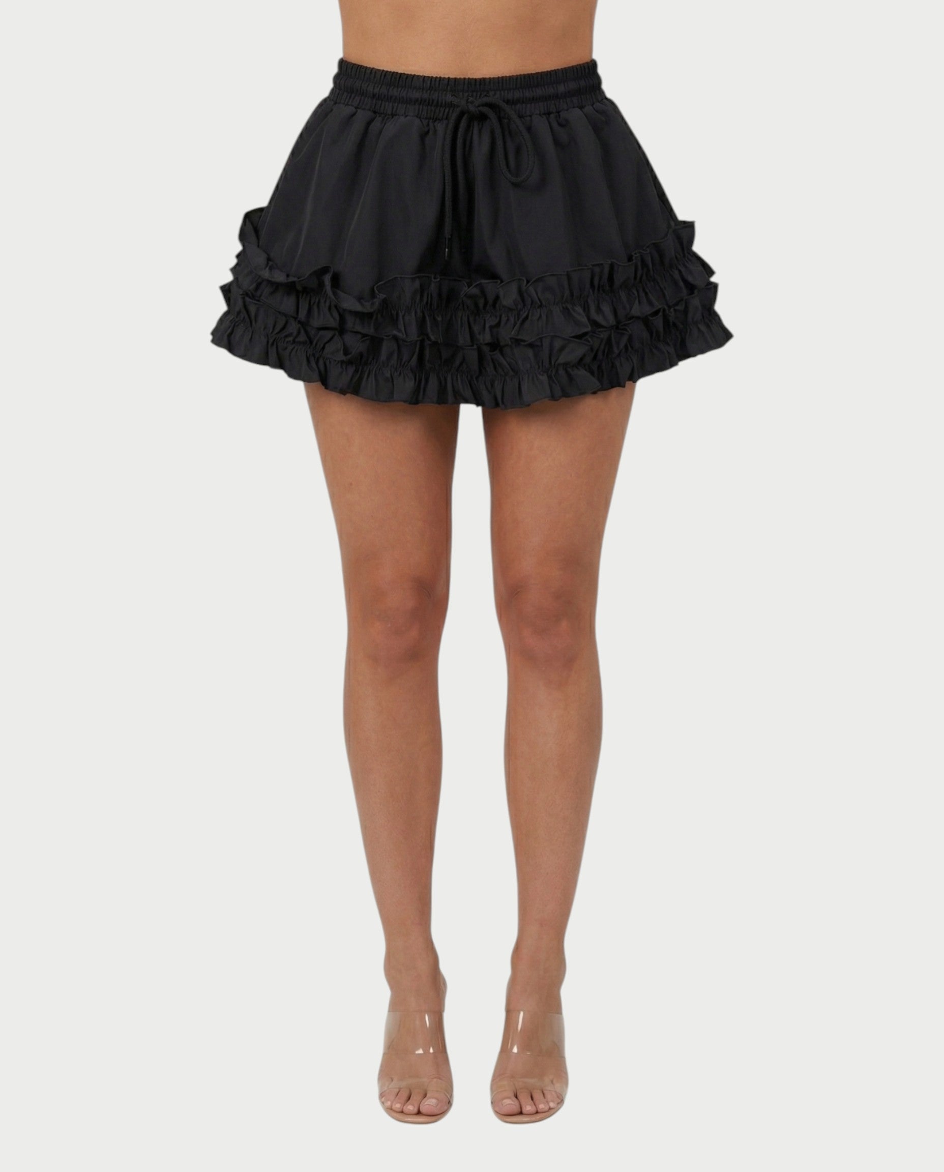 FINA Ruffle-Trim Hooded Jacket & Mini Skort Set