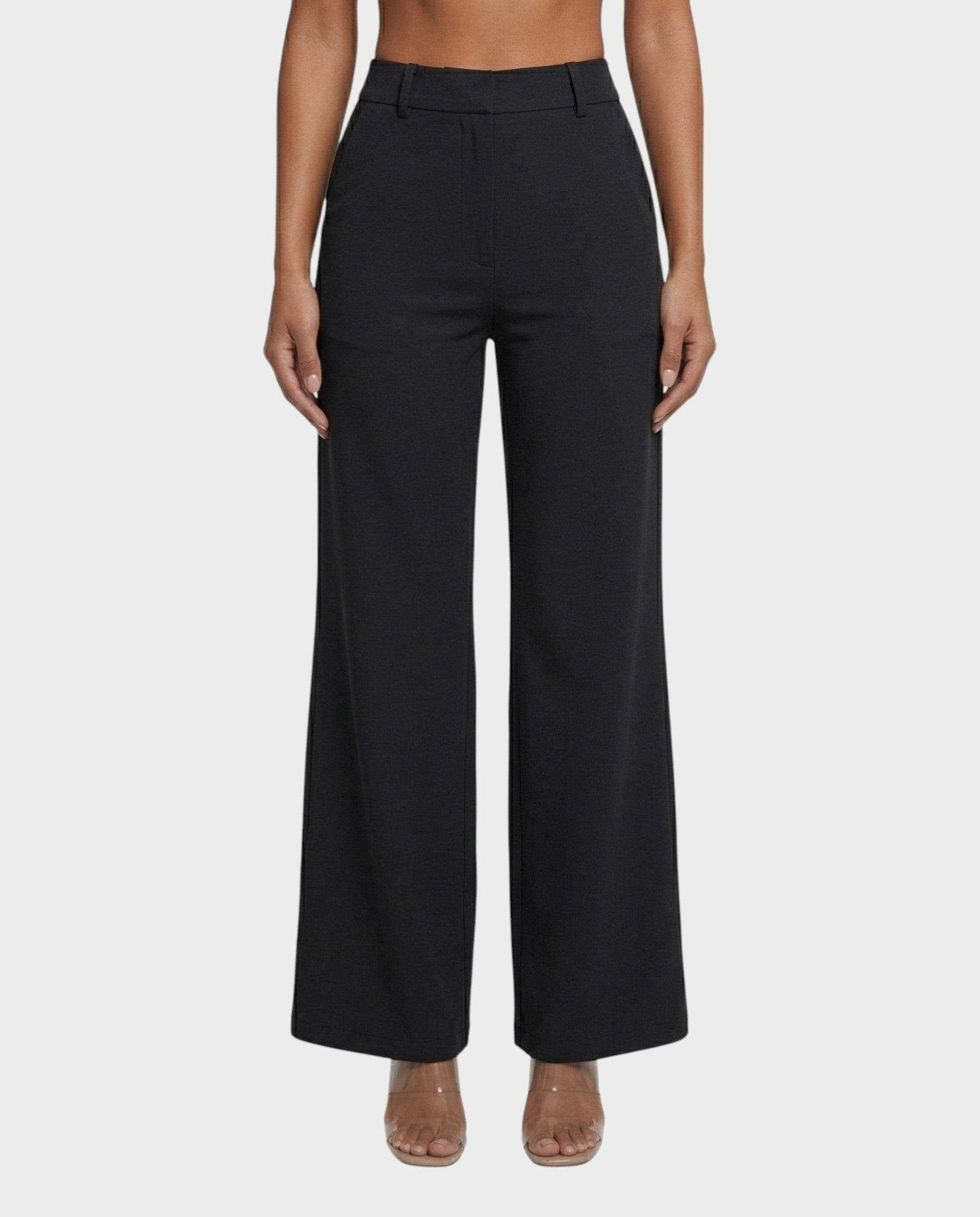 XAVIA Lace-Up Back Blazer & Trouser Set