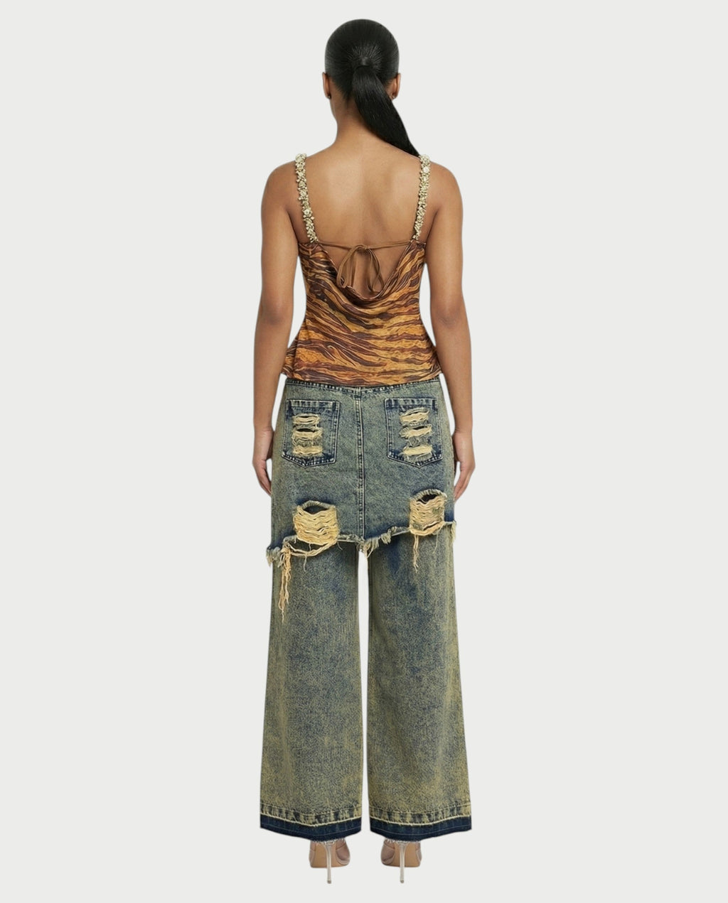 RITZA Amber Zebra Print Camisole Top