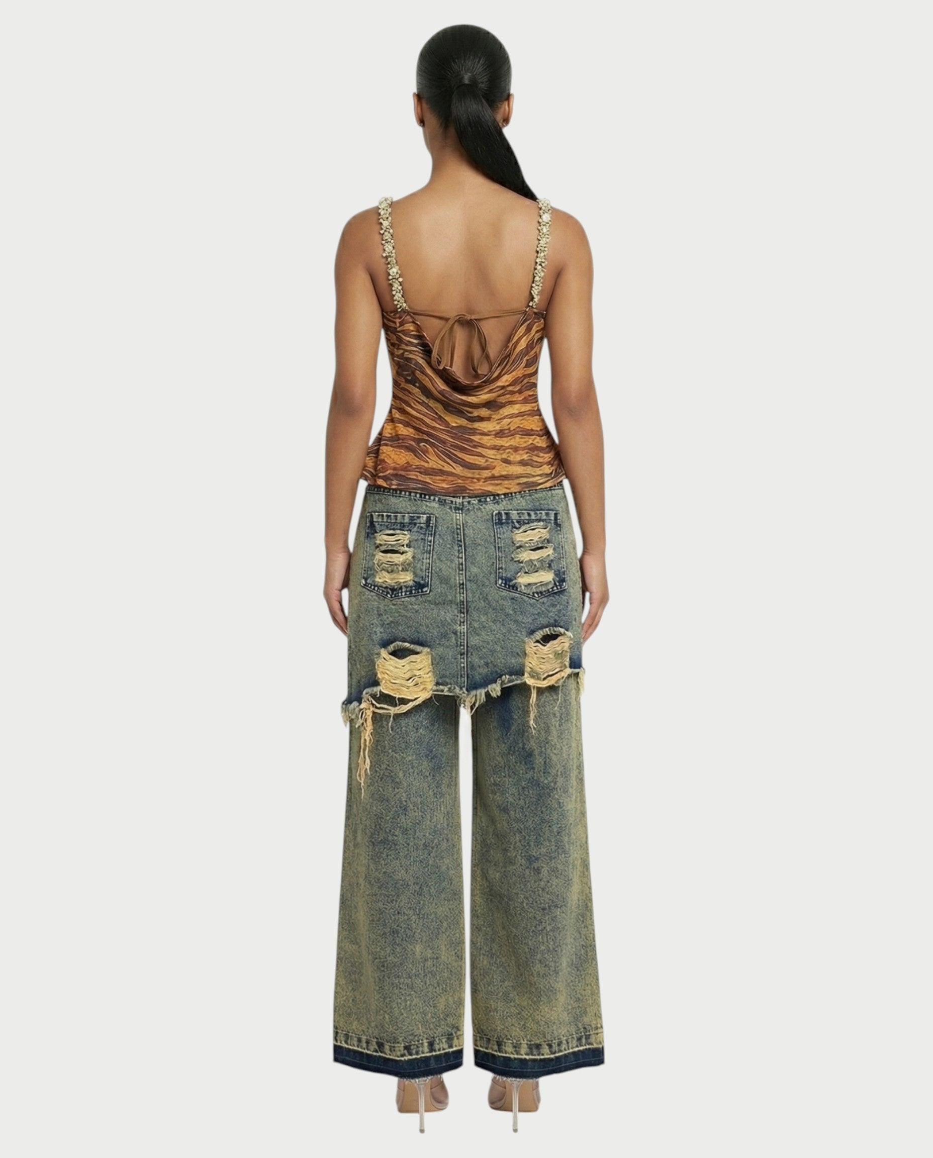 RITZA Amber Zebra Print Camisole Top