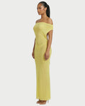 RISHA Sheer Off-Shoulder Bodycon Maxi Dress