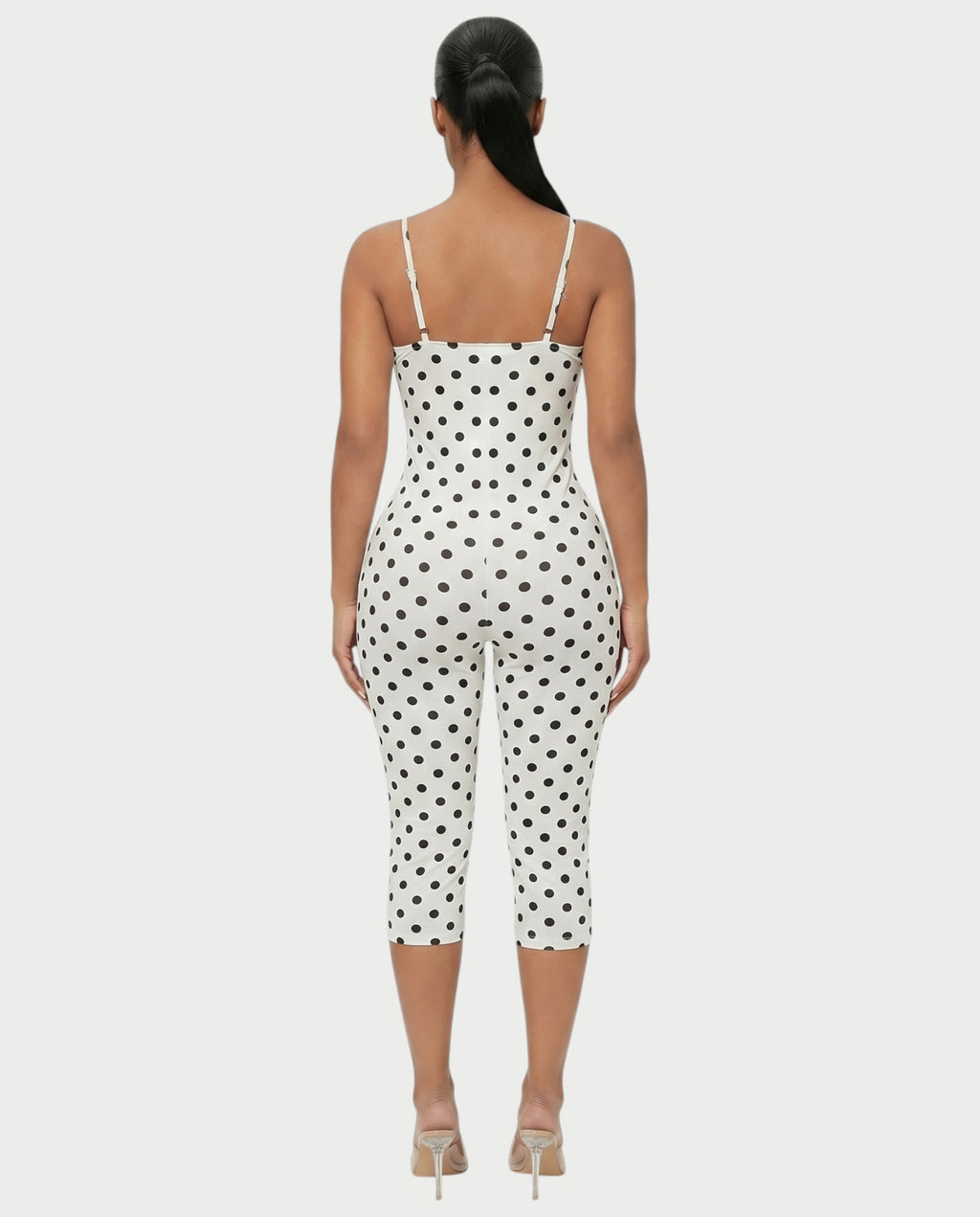 MAGGY Polka Dot Bodycon Romper