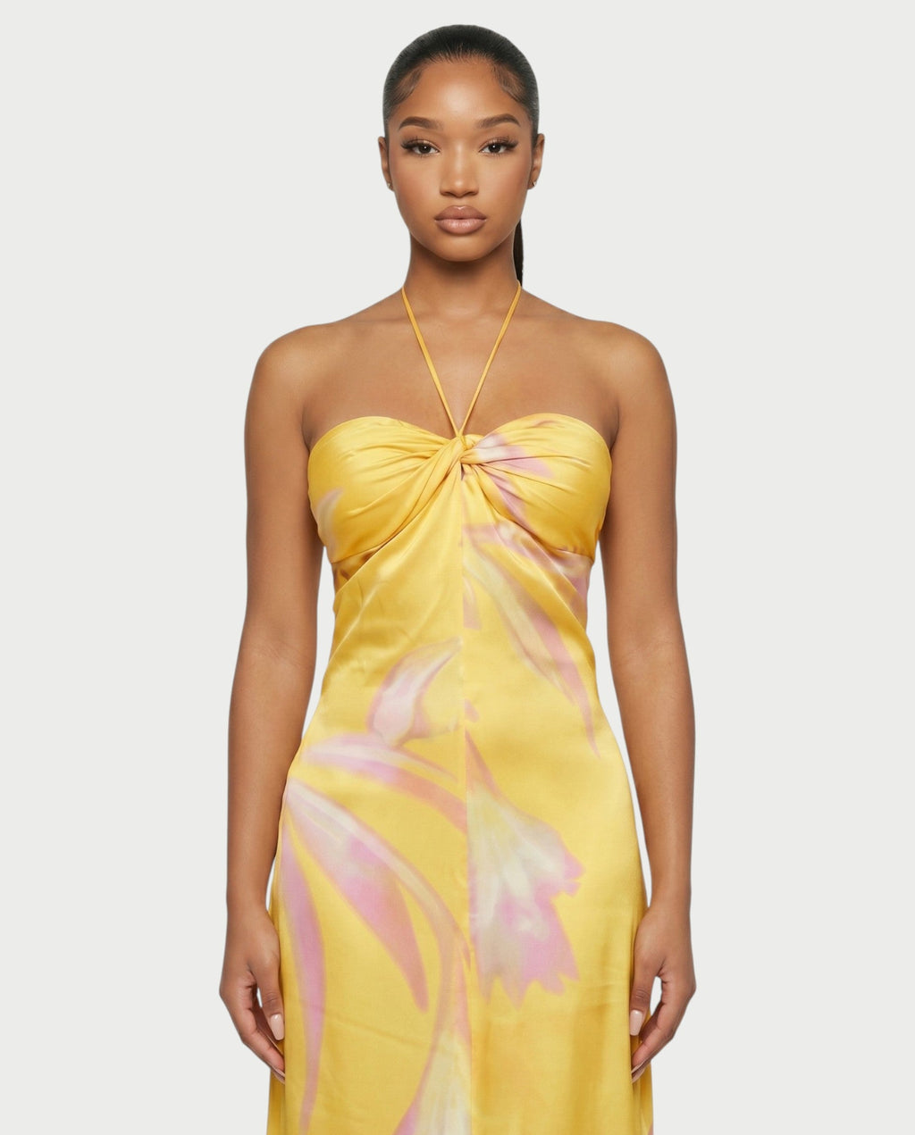 VEDA Halter Neck Sleeveles Maxi Dress