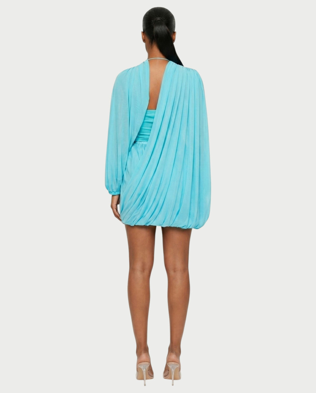 ALFINA Draped One-Shoulder Mini Dress
