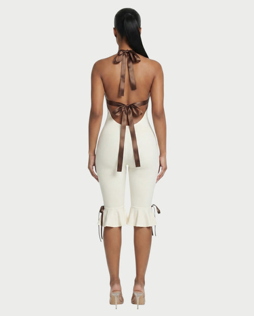 FELLY Open-Back Capri Jumpsuit