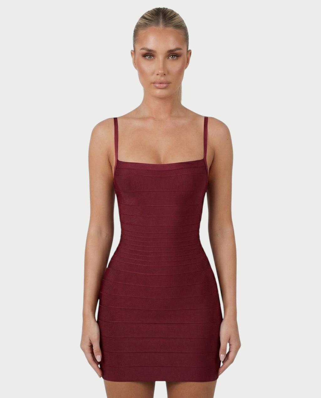 ZAYARA Spaghetti Strap Bandage Mini Dress