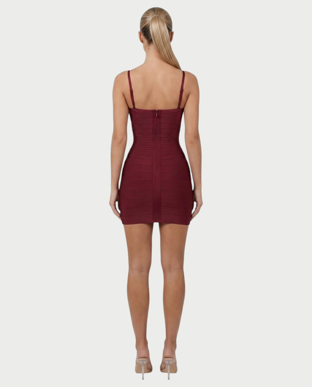 ZAYARA Spaghetti Strap Bandage Mini Dress
