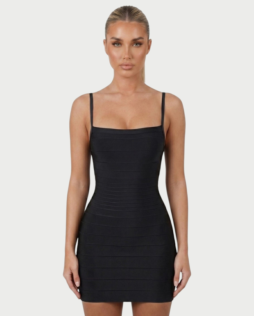 ZAYARA Spaghetti Strap Bandage Mini Dress