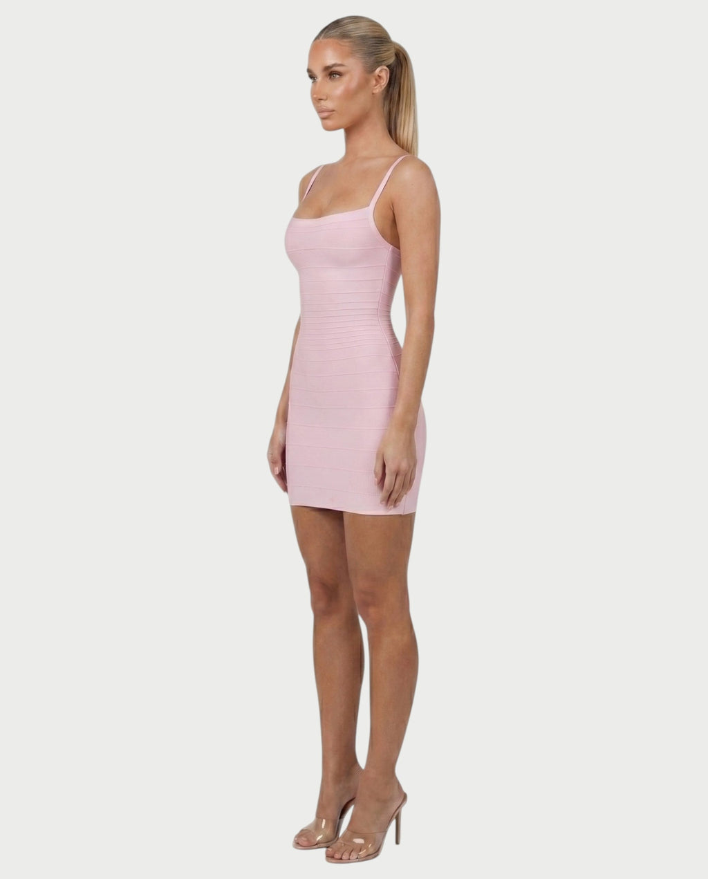 ZAYARA Spaghetti Strap Bandage Mini Dress