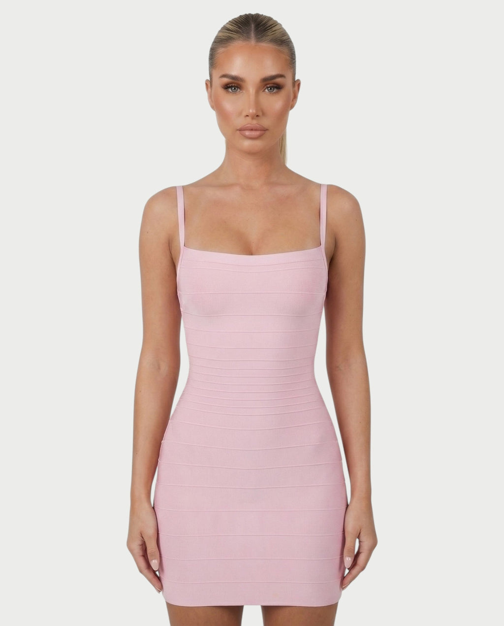 ZAYARA Spaghetti Strap Bandage Mini Dress