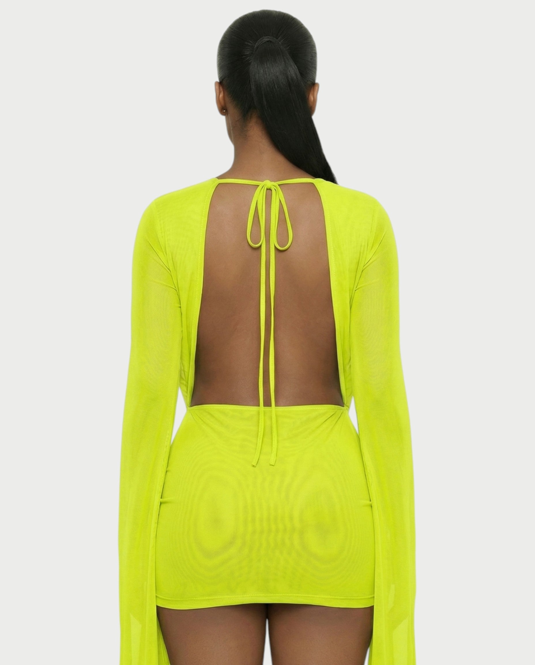 CAROL Cowl Neck Draped Mini Dress