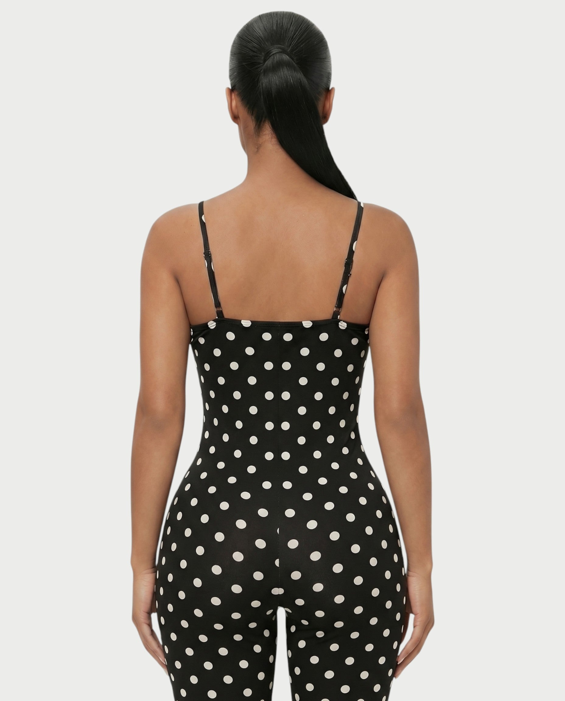 MAGGY Polka Dot Bodycon Romper