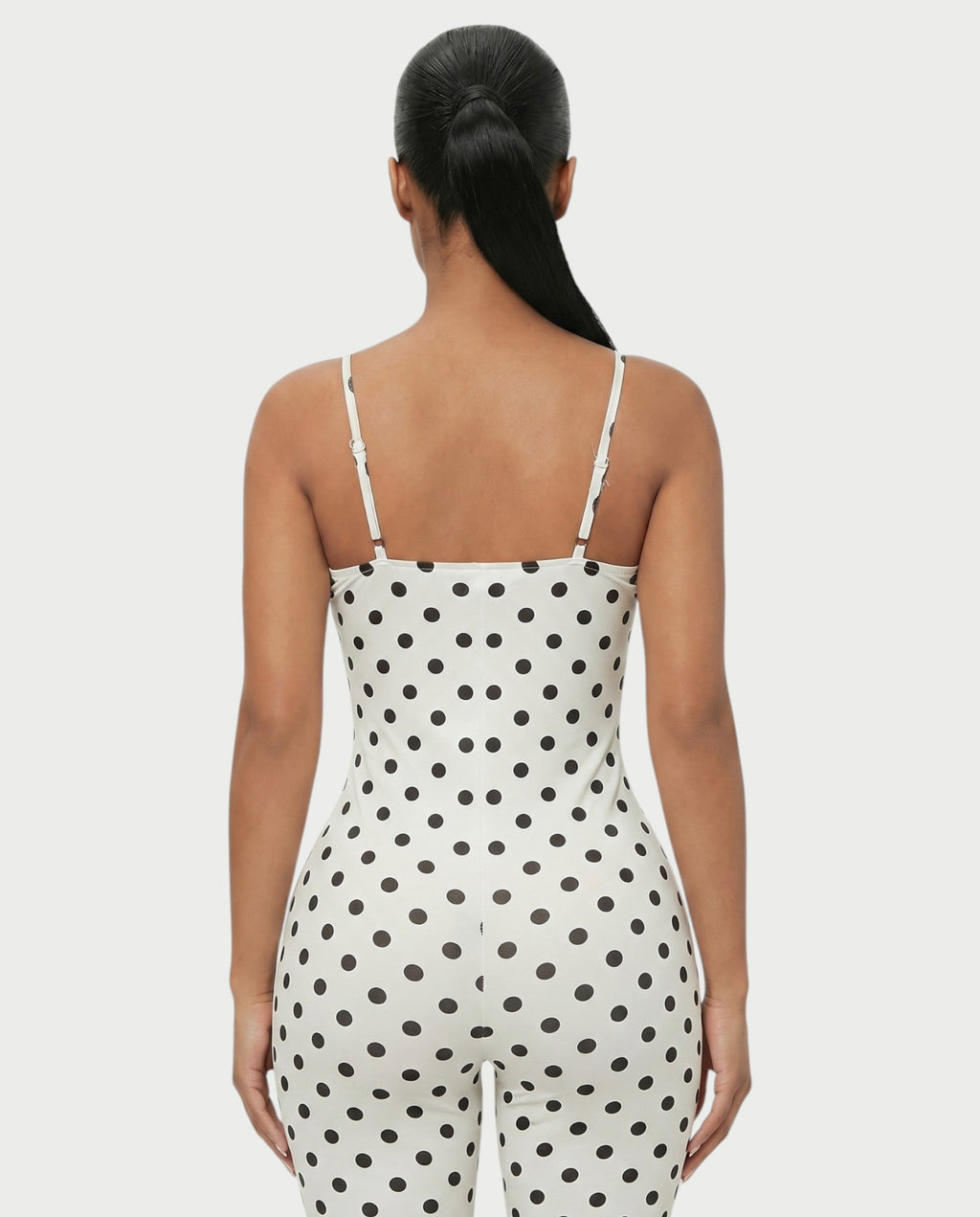 MAGGY Polka Dot Bodycon Romper