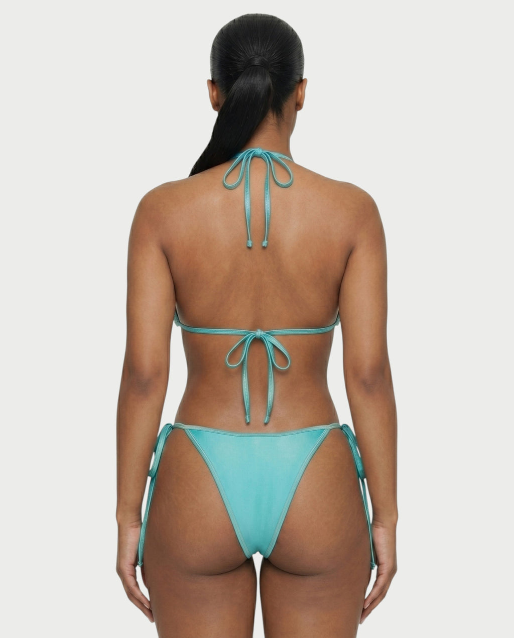 RIVENA Sequin Shell Triangle Bikini Set