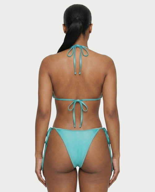 RIVENA Sequin Shell Triangle Bikini Set