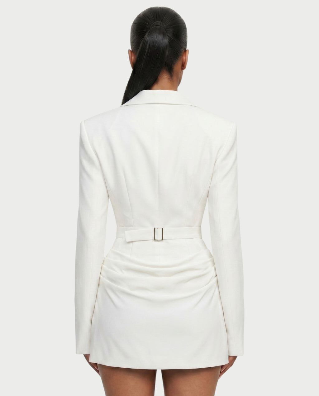MIKAY Ruched Blazer Bodycon Mini Dress