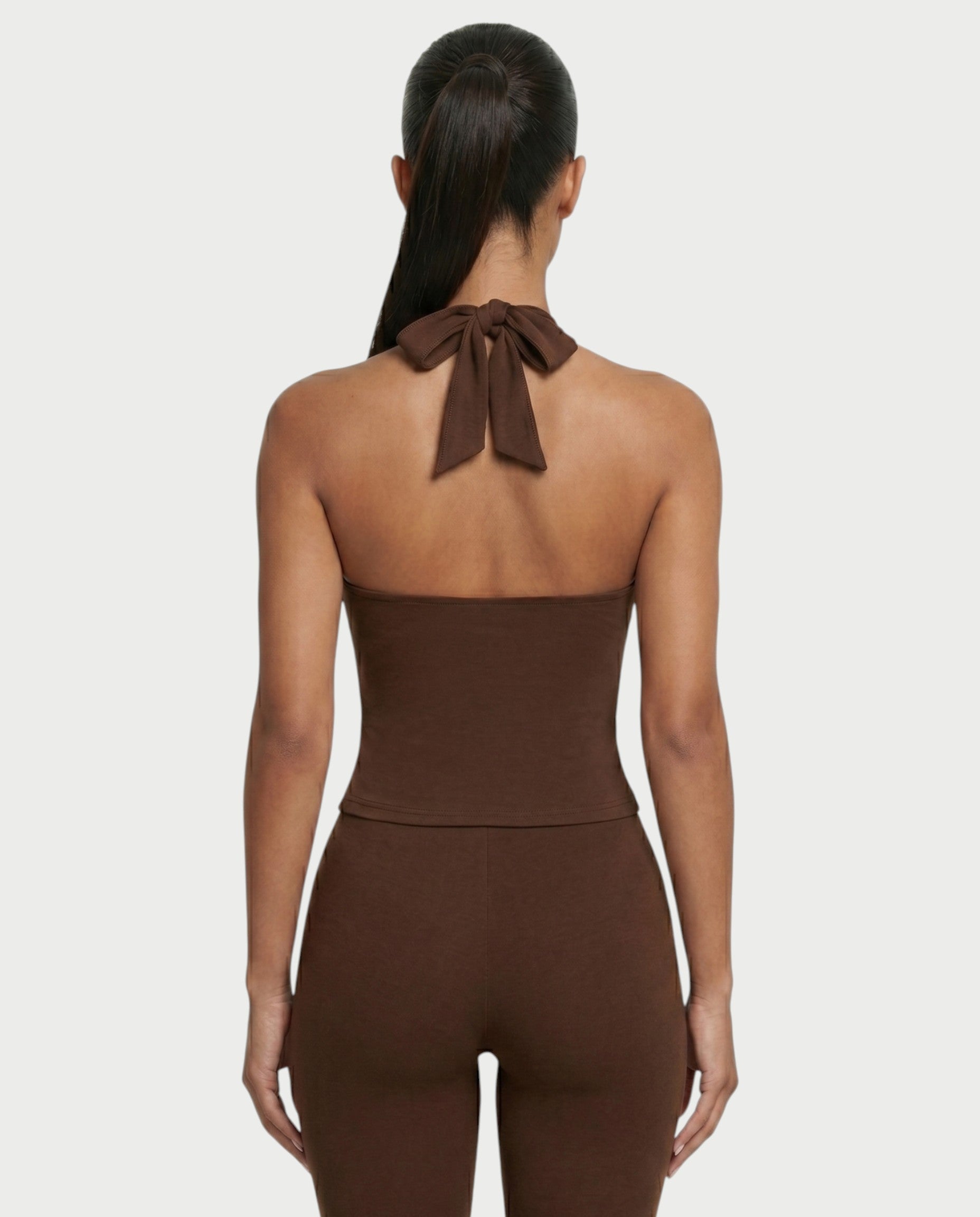 MINDA Halter Crop Top & Capri Pants Set