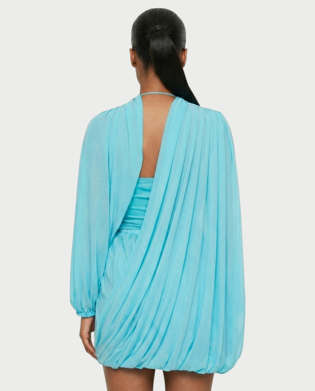 ALFINA Draped One-Shoulder Mini Dress