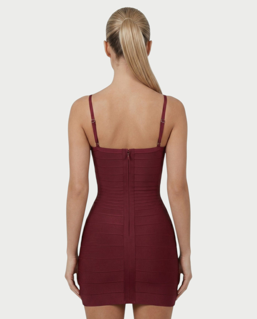 ZAYARA Spaghetti Strap Bandage Mini Dress