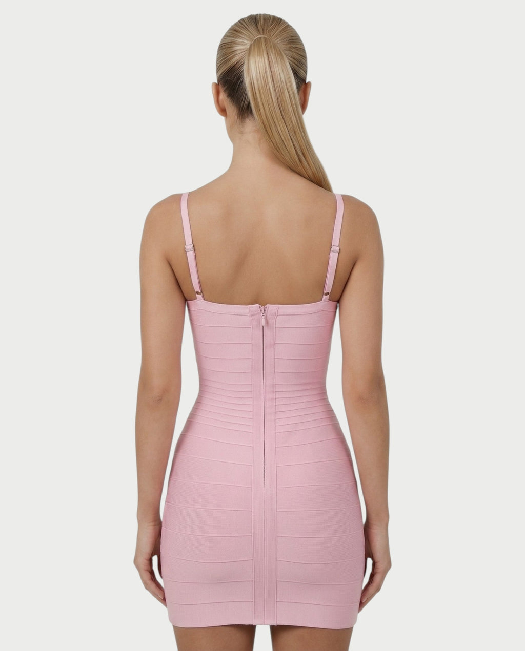 ZAYARA Spaghetti Strap Bandage Mini Dress