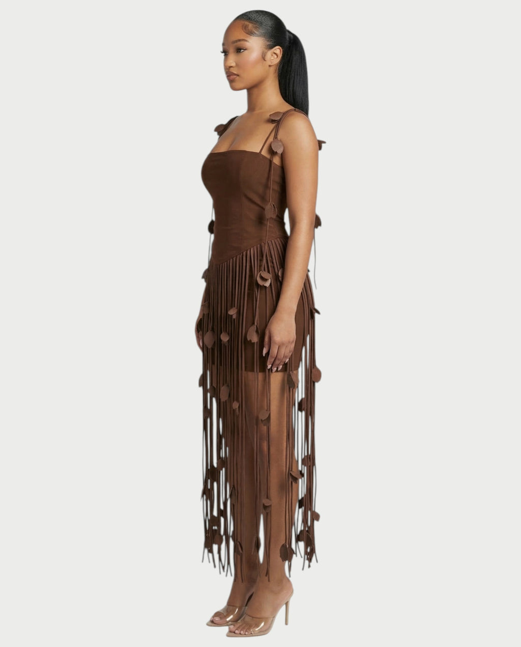 AYONA Camisole Top & High-waisted Tassel Skirt Set